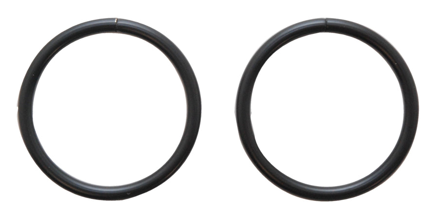 2.25" Large Purse Rings, Black