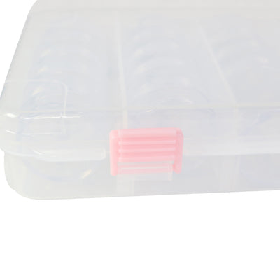 Large Plastic Bead Storage Organizer Box, 28 Jars