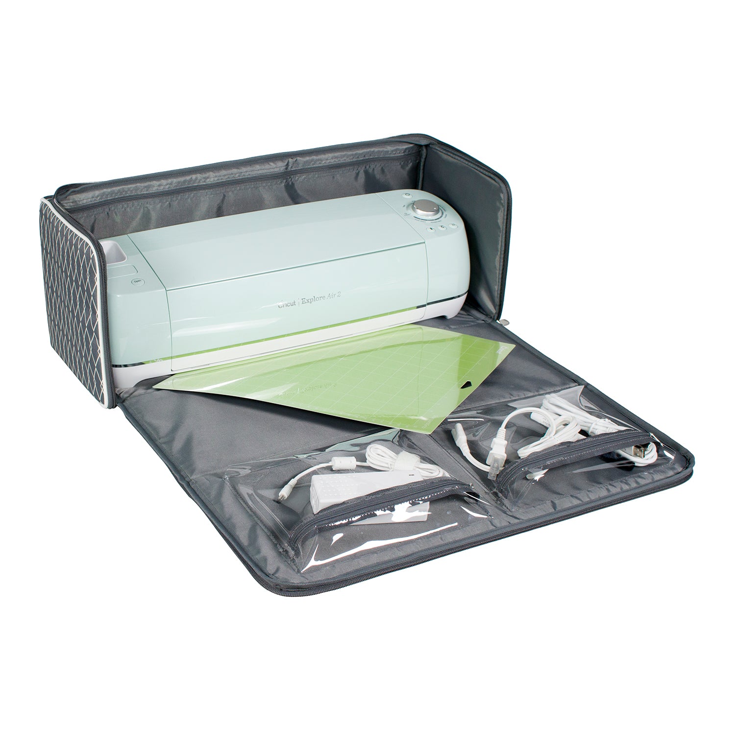 Die Cut Carrying Case for Cricut Explore & ScanNCut DX, Grey & White -  Everything Mary