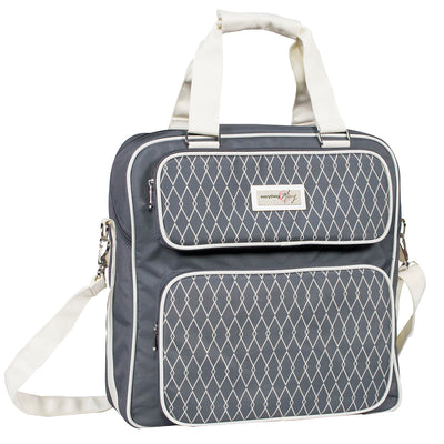Scrapbook Carrying Case, Grey & White - Everything Mary