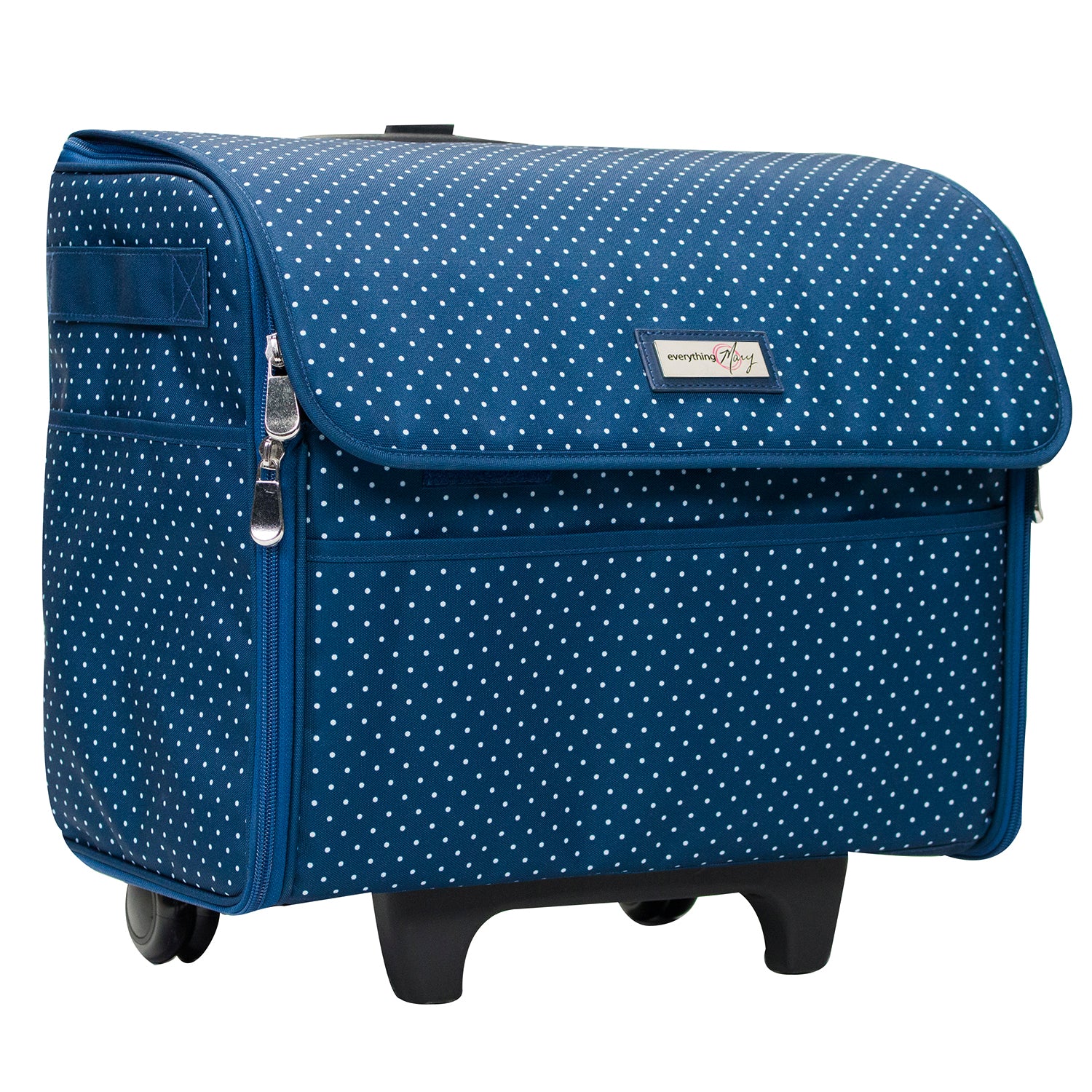 Everything Mary Deluxe Blue Sewing Machine Carrying Storage Case