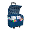 Collapsible Rolling Sewing Machine Case, Blue