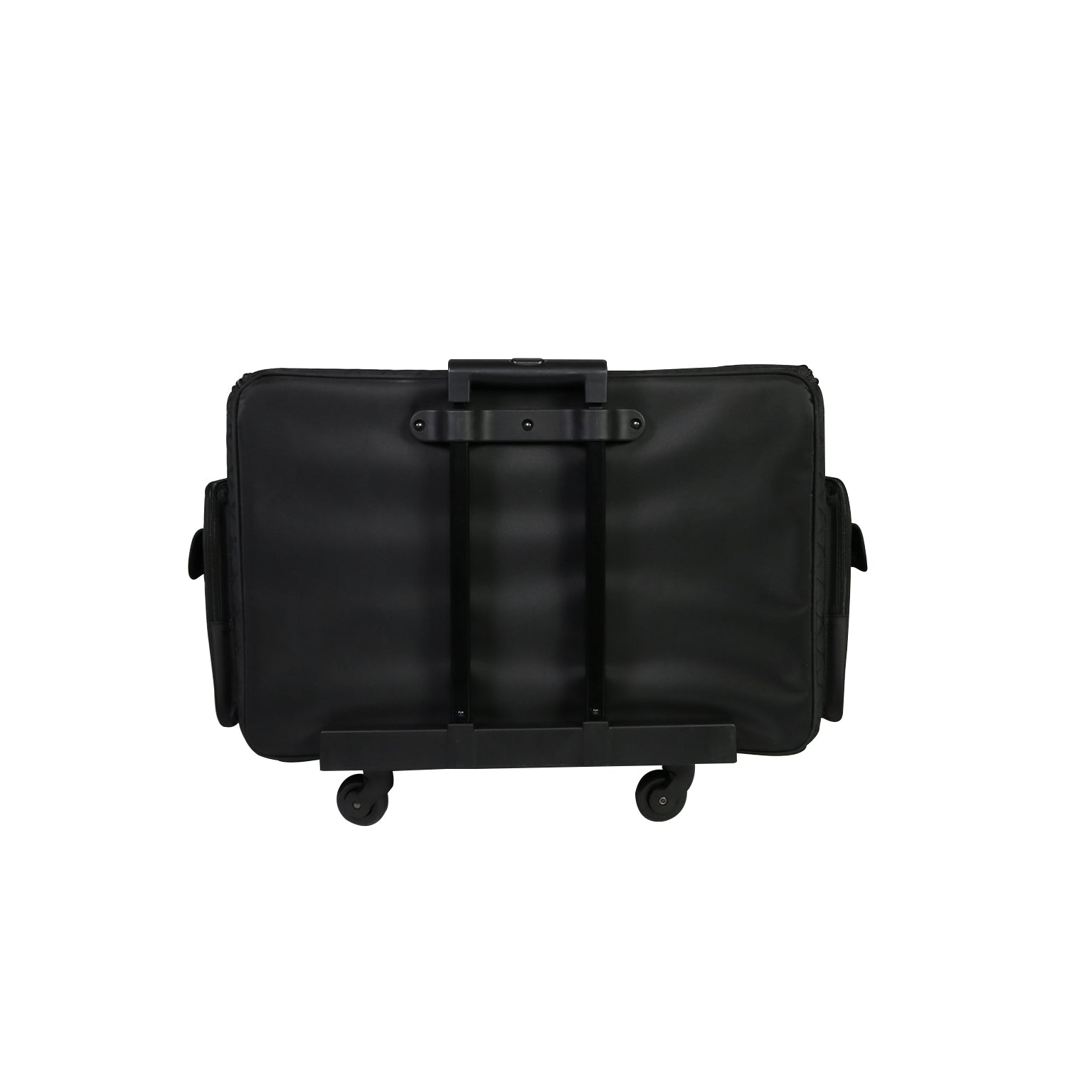 XL 4 Wheel Collapsible Deluxe Rolling Sewing Machine Storage Case, Black  Quilted