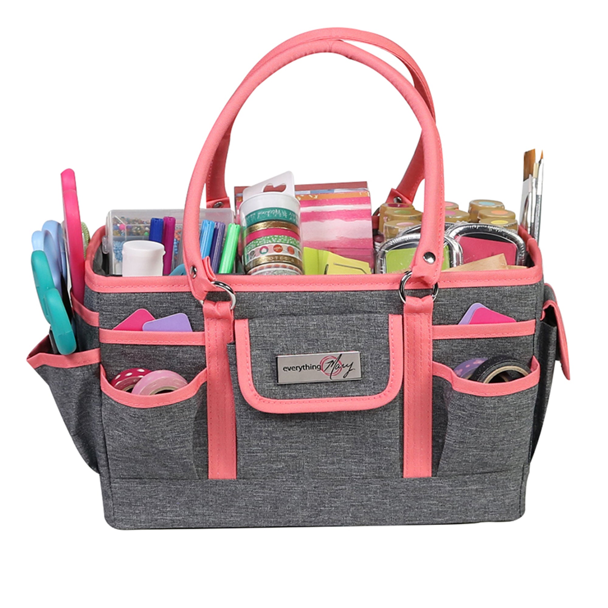 Deluxe Store & Tote Craft Organizer, Coral Heather