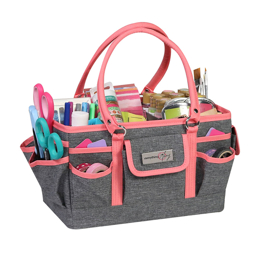 Deluxe Store & Tote Craft Organizer, Coral Heather