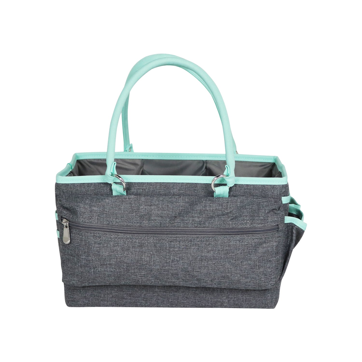 Vanilla and frost grey Strathberry midi tote bag - Collagerie