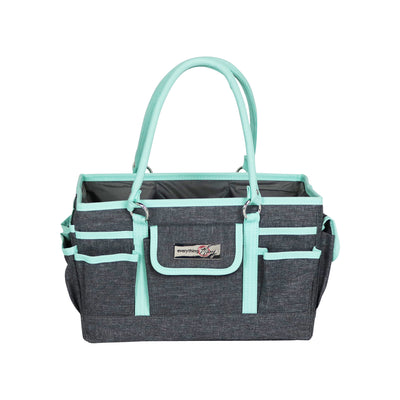 Everything Mary Deluxe Store & Tote Craft Organizer, Teal Geometric