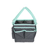 Deluxe Store & Tote Craft Organizer, Grey & Heather Teal