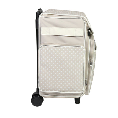 Collapsible Rolling Scrapbook & Featherweight Case, Grey & White -  Everything Mary