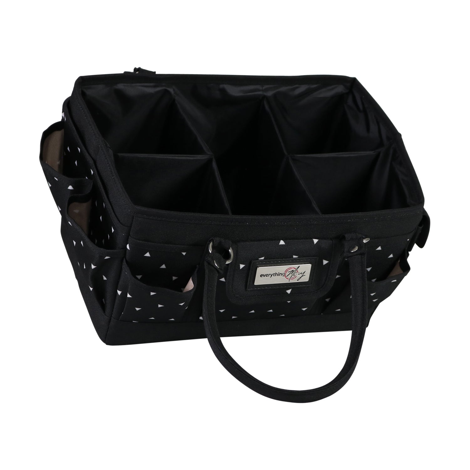 Deluxe Black Filigree Utility Tote Bag