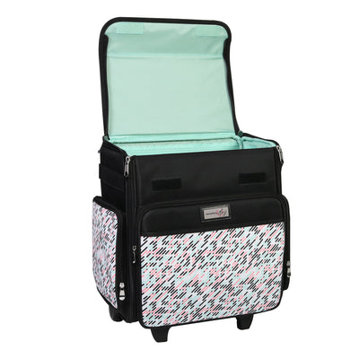 Collapsible Rolling Scrapbook & Featherweight Case, Pill Print