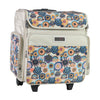 Collapsible Rolling Scrapbook & Featherweight Case, Tan Floral