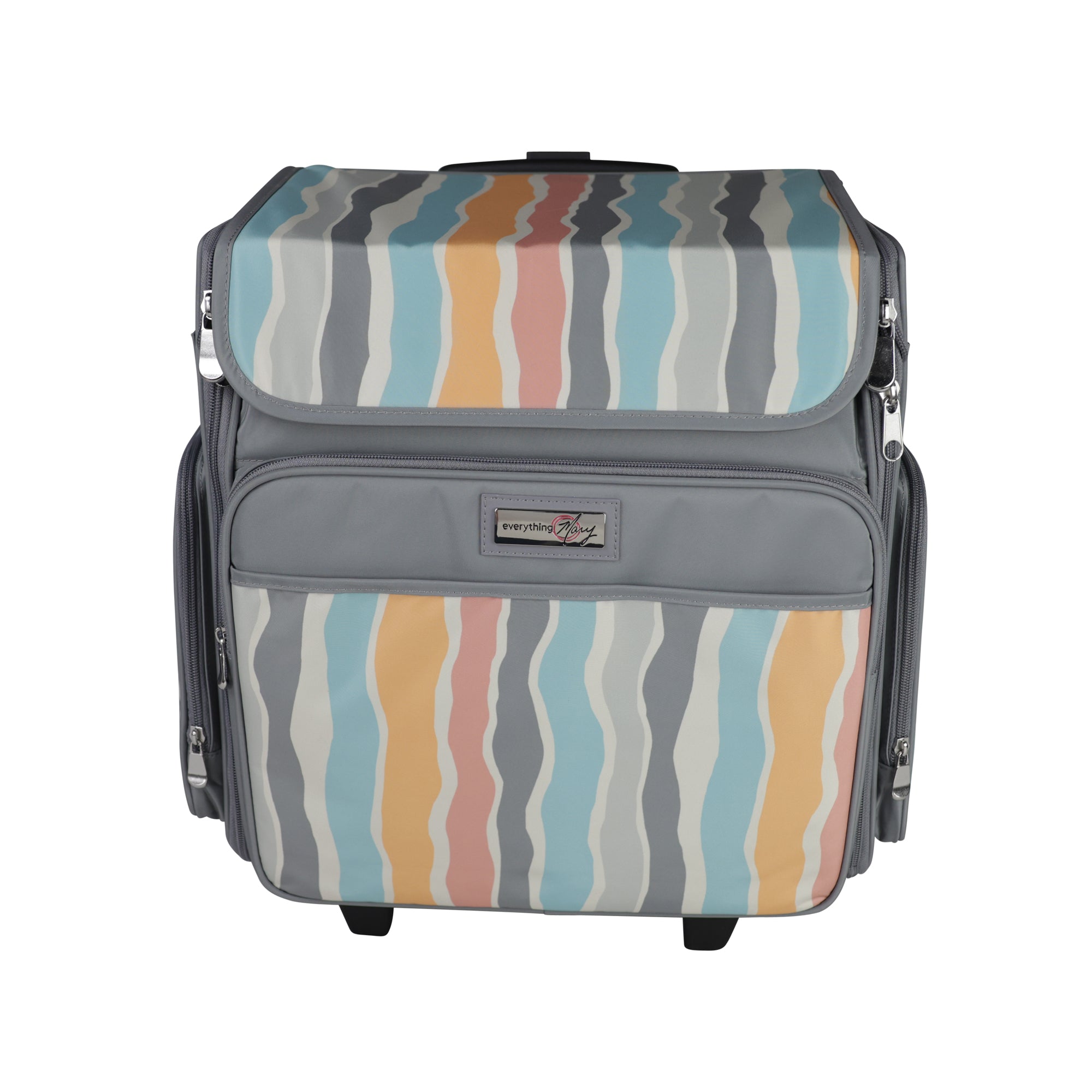 Deluxe Collapsible Rolling Scrapbook Case, Heather - Everything Mary