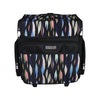 Collapsible Rolling Scrapbook & Featherweight Case, Black Abstract Stripes
