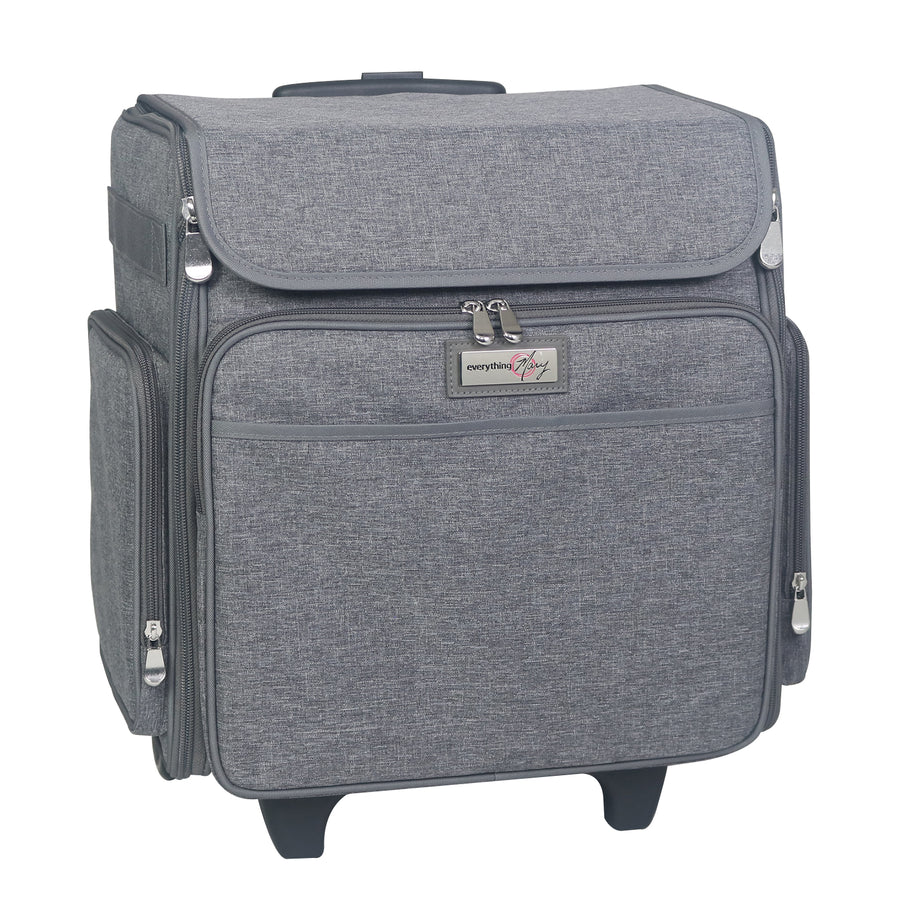 Collapsible Rolling Scrapbook & Featherweight Case, Heather