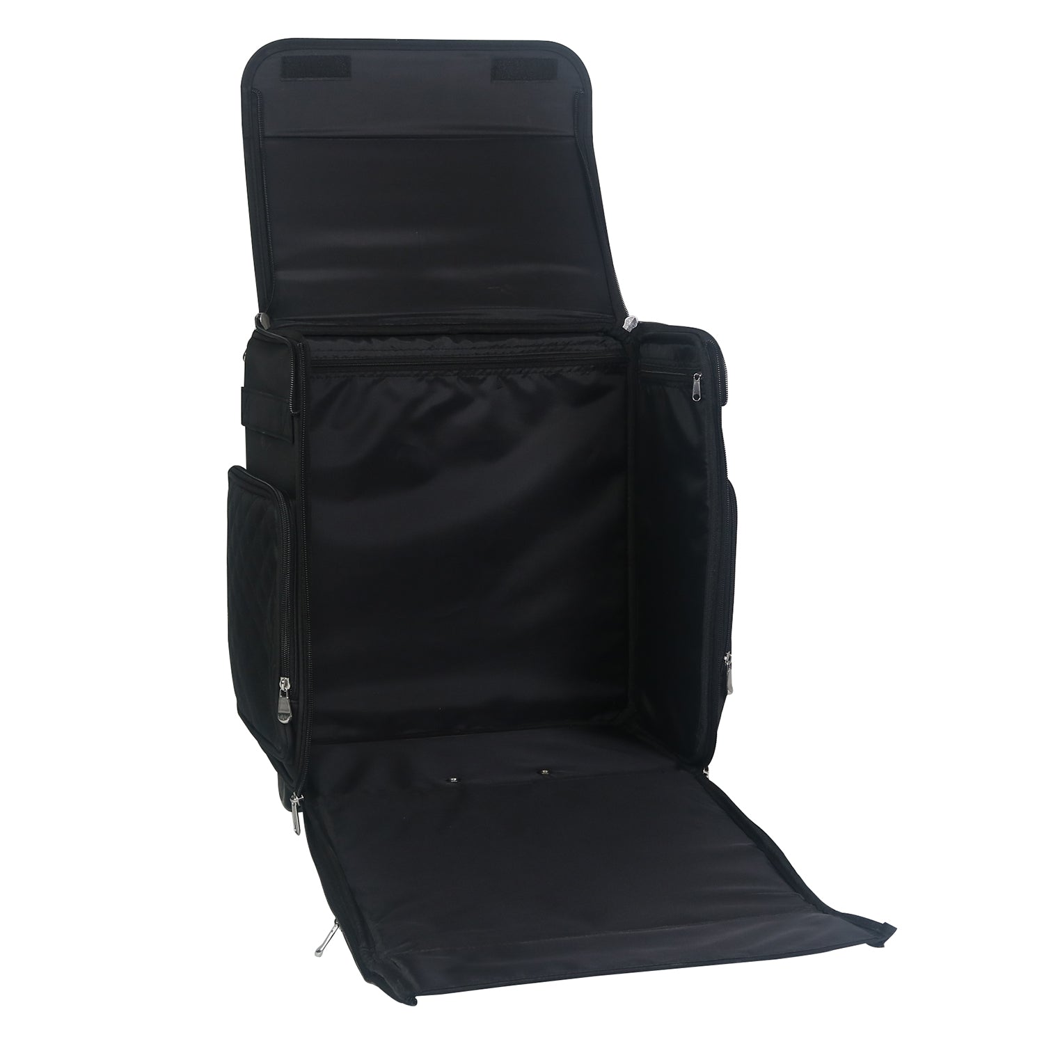 Collapsible Rolling Scrapbook & Featherweight Case, Black Quilted