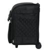 Deluxe Collapsible Rolling Scrapbook Case, Black Quilted