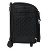 Deluxe Collapsible Rolling Scrapbook Case, Black Quilted