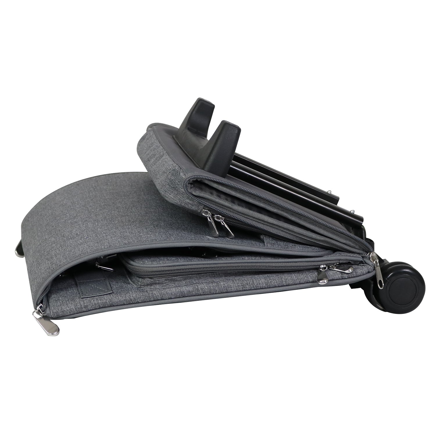 Deluxe Collapsible Rolling Scrapbook Case, Heather