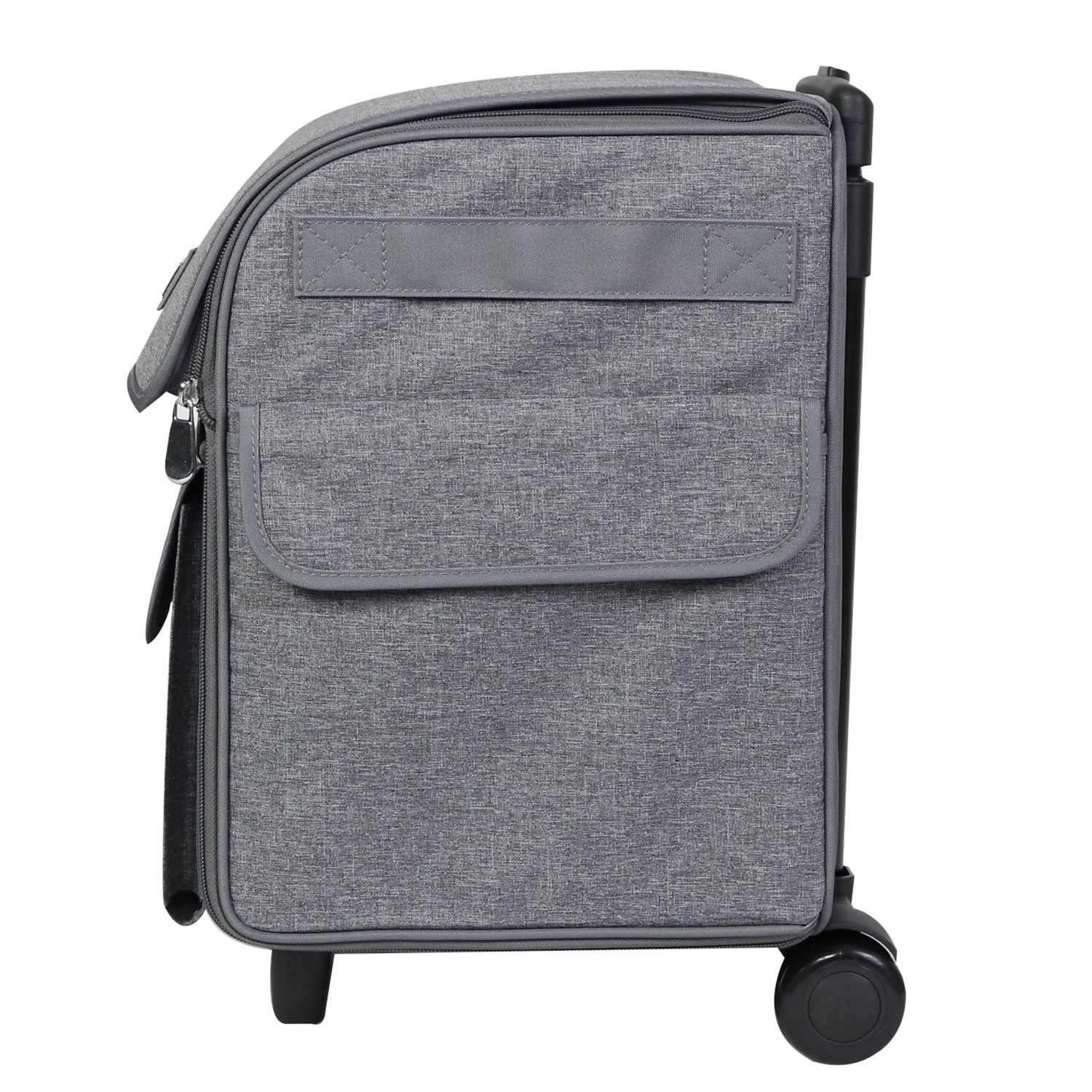 Deluxe Collapsible Rolling Scrapbook Case, Heather