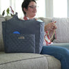 Deluxe Yarn Knitting Crochet Organizer Bag, Grey Heather