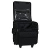 Collapsible Rolling Serger Machine Case, Black Quilted