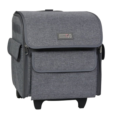 Collapsible Rolling Serger Machine Case, Heather - Everything Mary