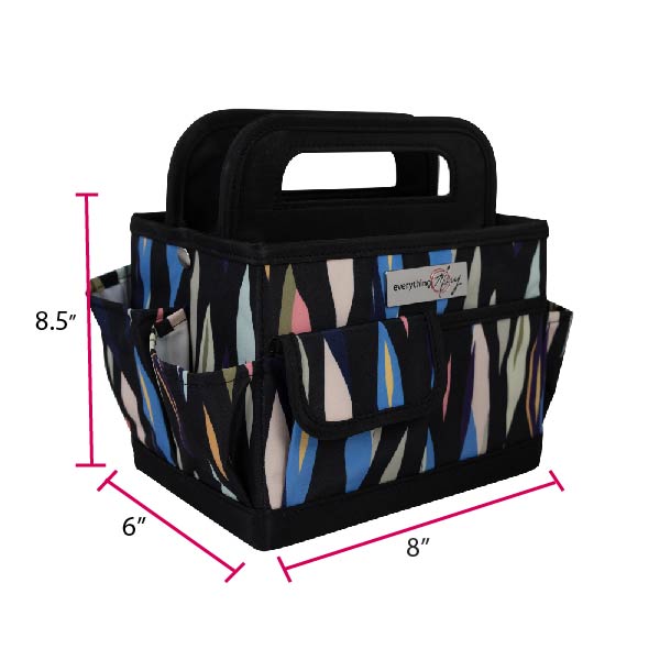Collapsible Desktop Craft Caddy, Abstract Print