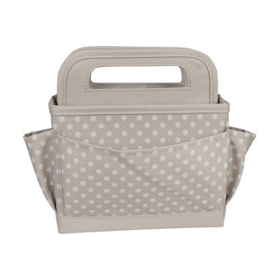 Collapsible Desktop Craft Caddy, Tan Dot - Everything Mary