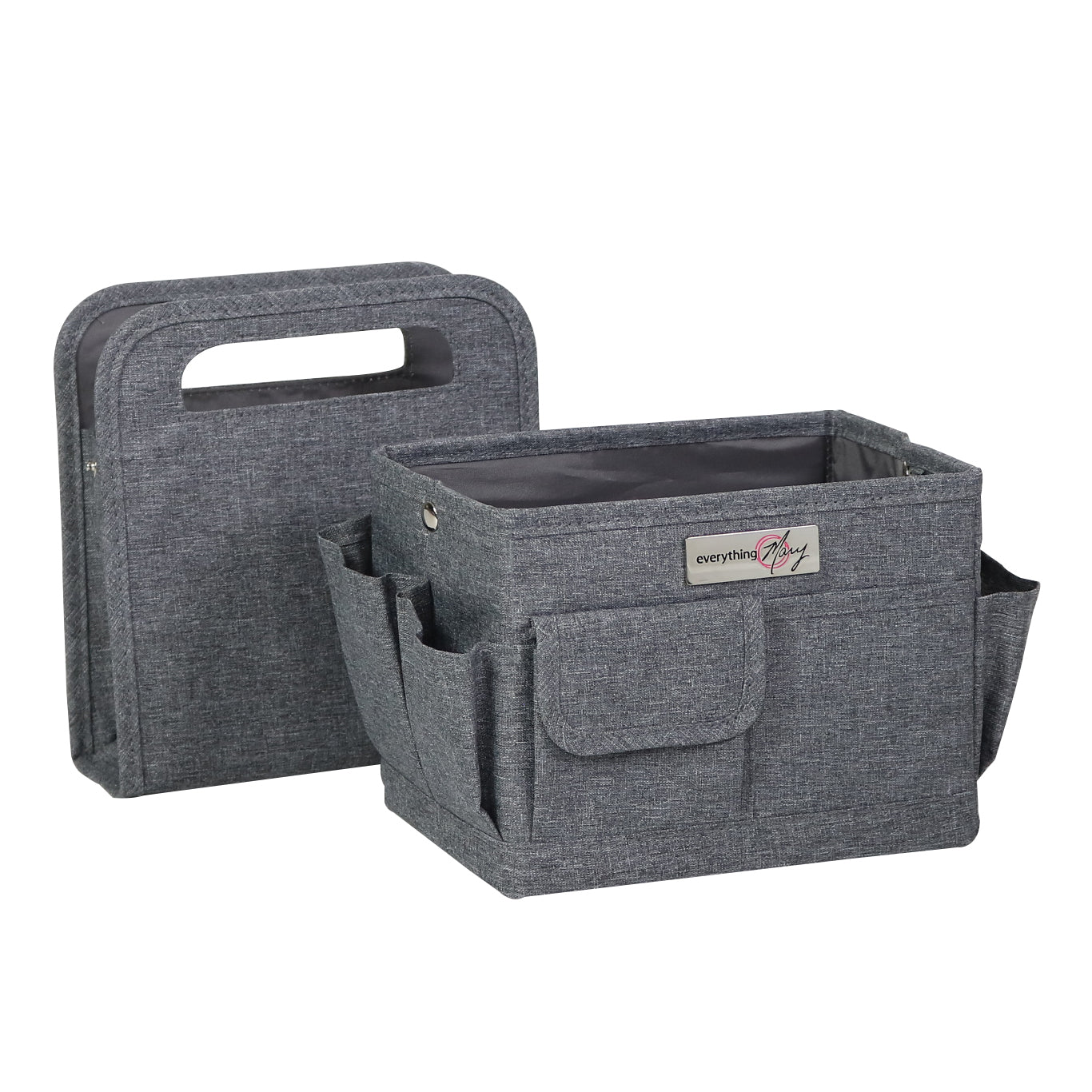Collapsible Desktop Craft Caddy, Grey Heather - Everything Mary