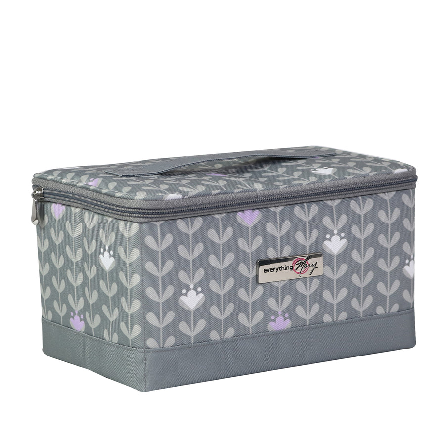 Collapsible Sewing Kit Organizer Box, Purple