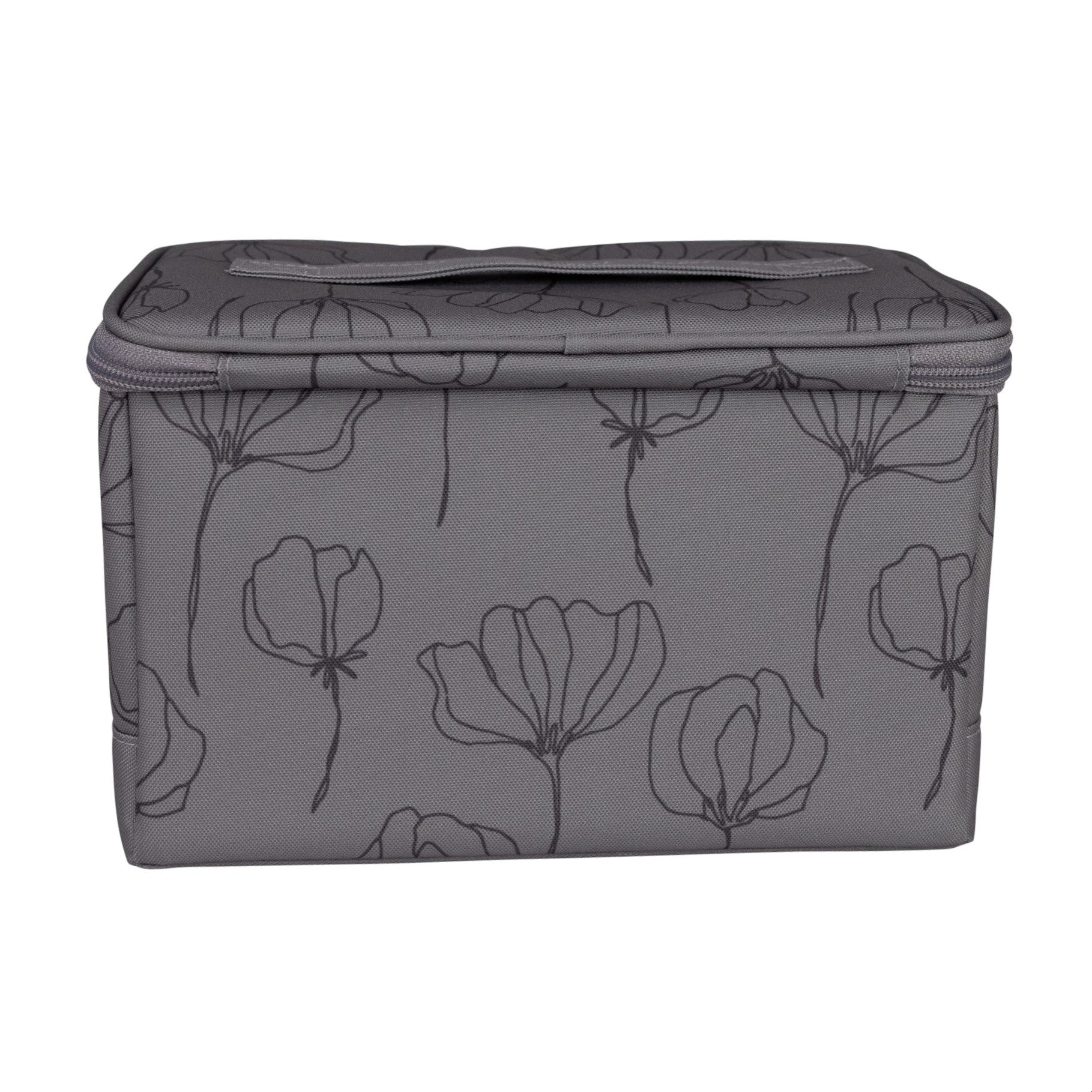 Everything Mary Collapsible Sewing Kit Organizer Box, Black Floral