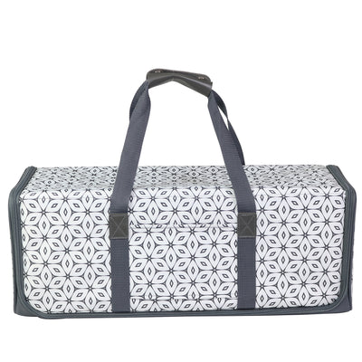 Die Cut Carrying Carrying Case for Cricut Explore & ScanNCut DX, Grey Geometric