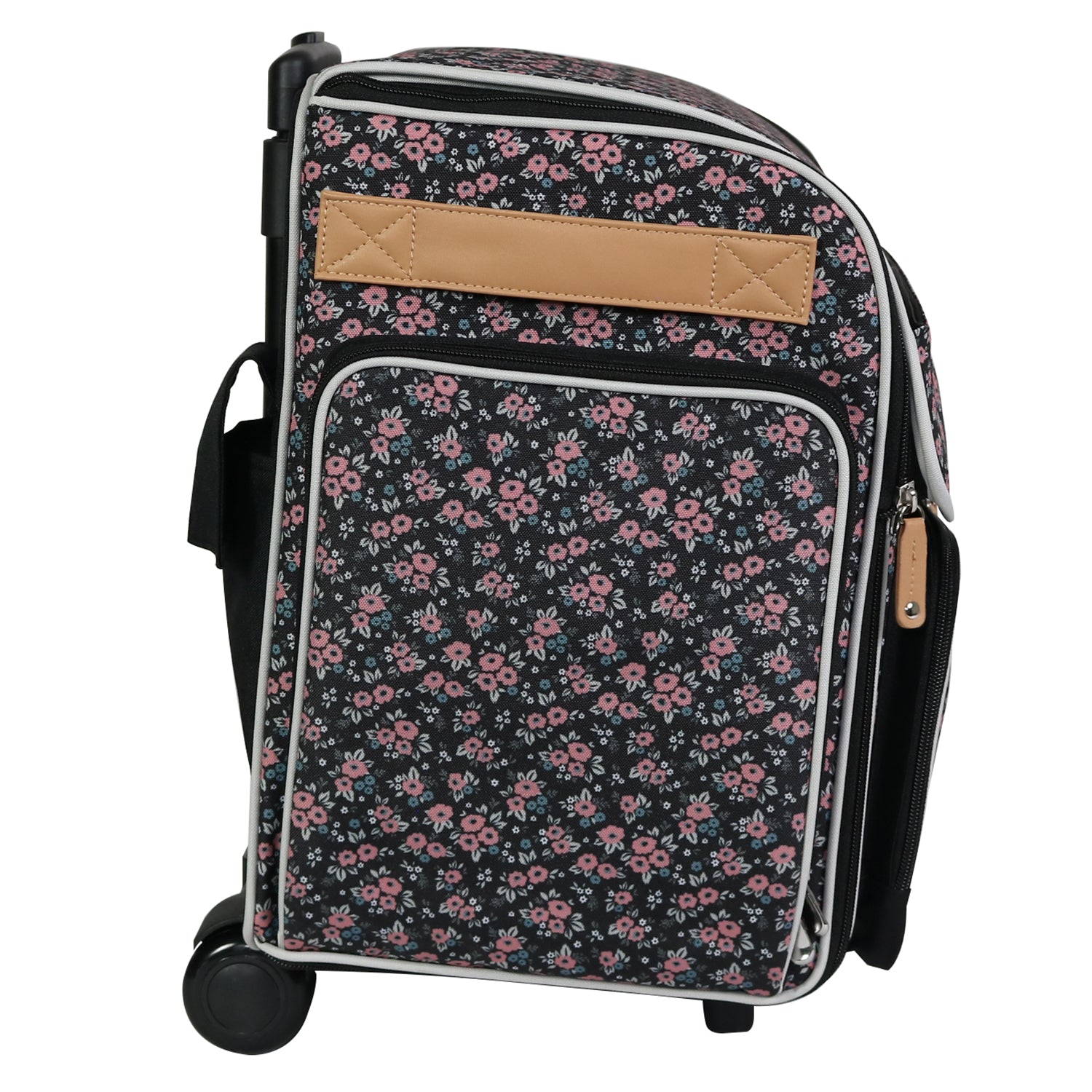 Rolling Scrapbook Case, Purple & Floral - Everything Mary