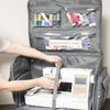 XXL Deluxe Rolling Sewing Machine Case, Grey Quilted