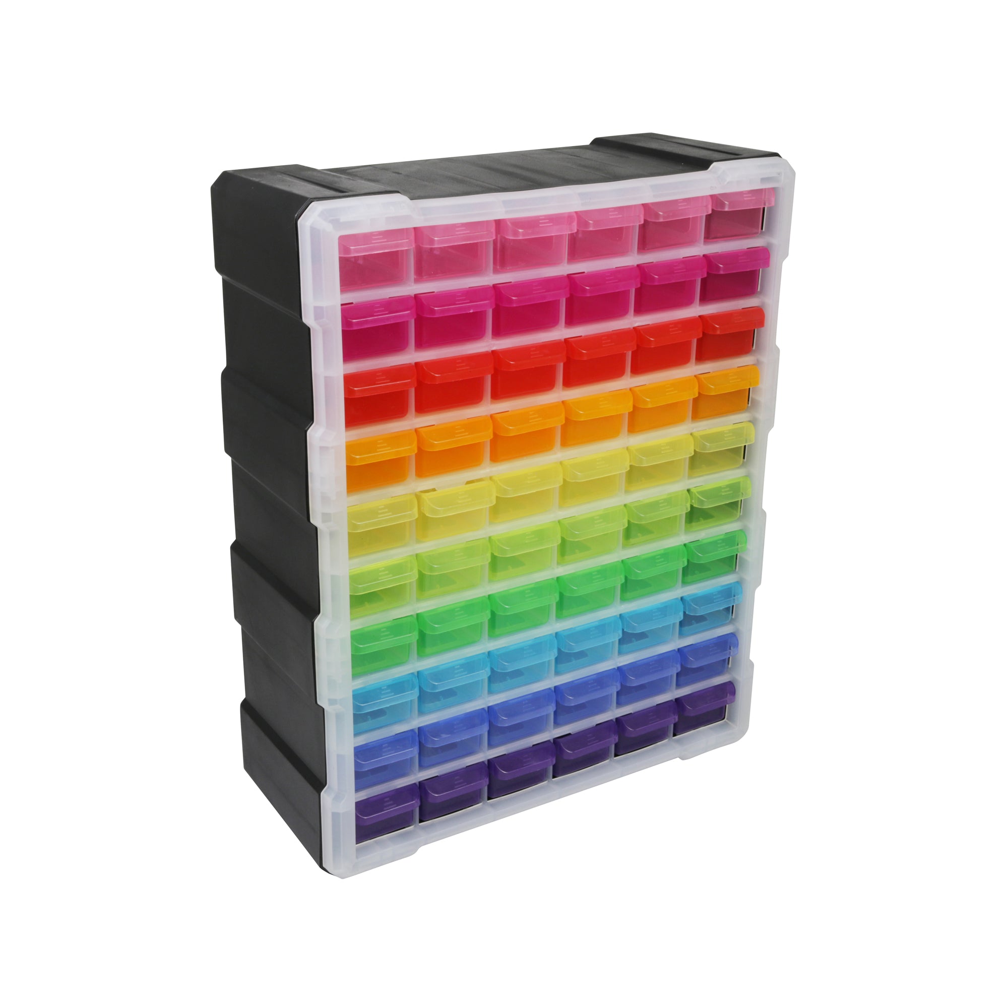 Mini Plastic Storage Box Desk Drawer Organizer (Multicolour)