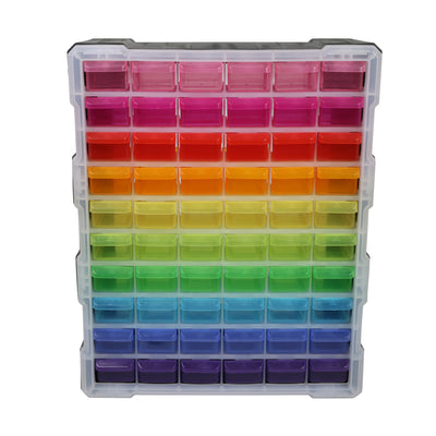 60 Drawer Organizer, Multicolor - Multi-Purpose Plastic Cabinet -  Everything Mary