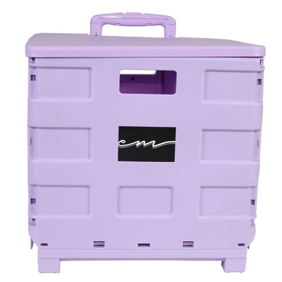 Collapsible Plastic Rolling Cart For Crafts & Hobby Supplies