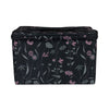 Collapsible Sewing Kit Organizer Box, Black & Pink