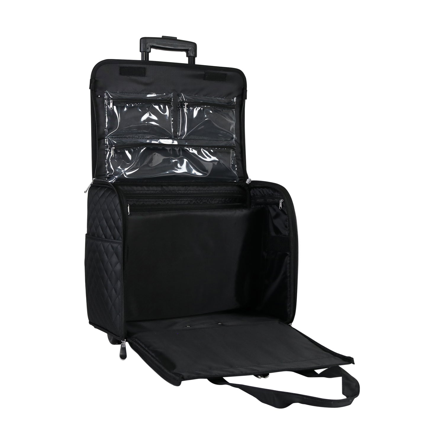  LUXJA Rolling Teacher Bag with Laptop Compartment and  Detachable Dolly, Multifunctional Rolling Teacher Tote Bag (Patent  Pending), Black : Electronics