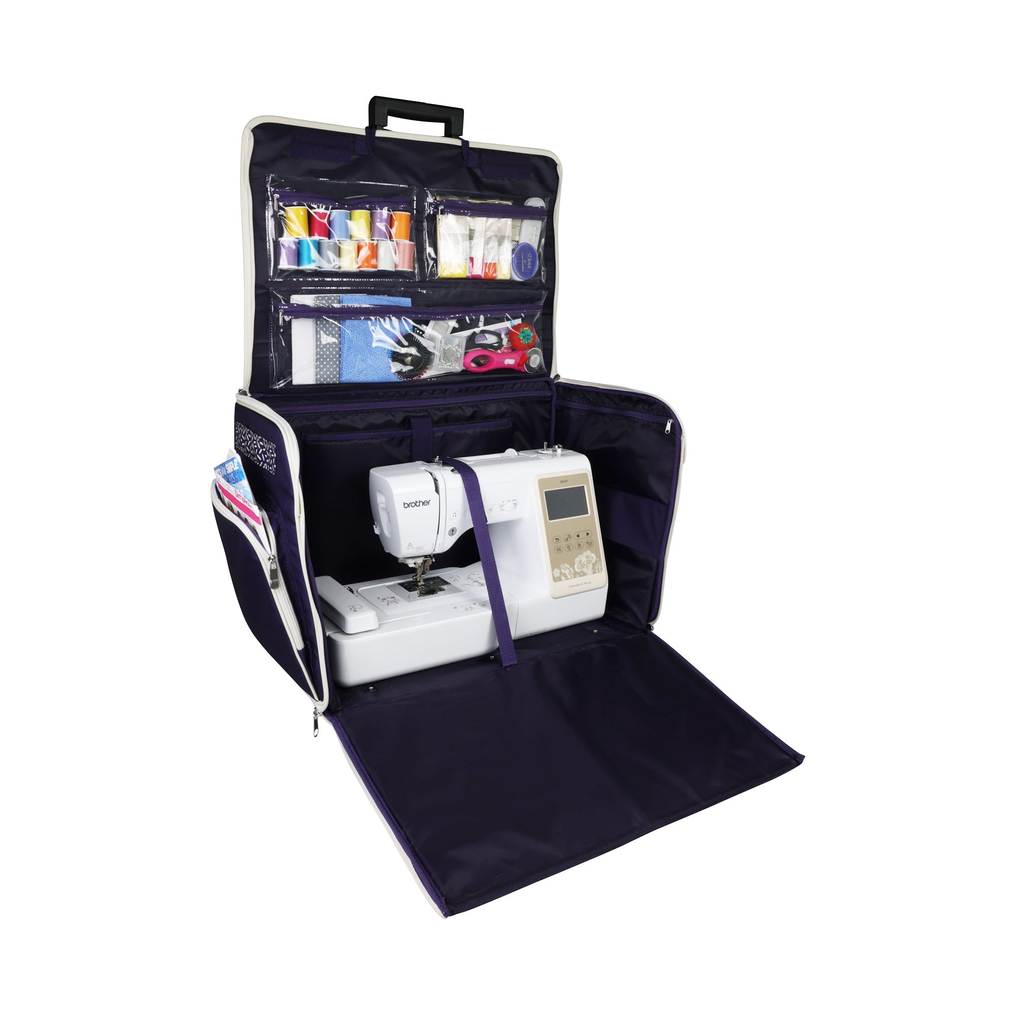 Everything Mary XL Rolling Sewing Machine Tote | Purple Pill