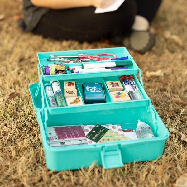 3Layer Craft Storage Box, Aqua Everything Mary