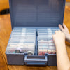 4" x 6" Photo Storage Box, Blue - 16 Inner Organizer Cases
