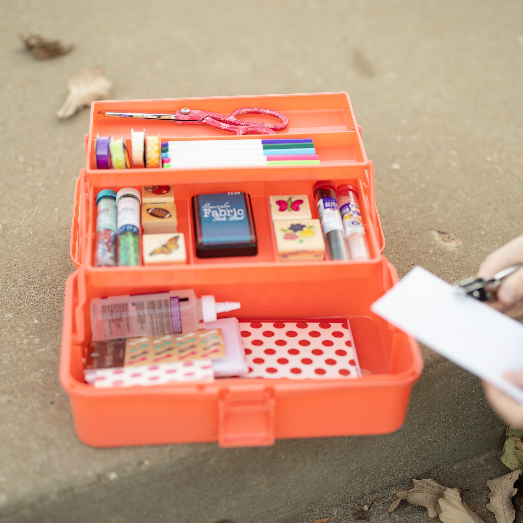 Art Craft Organizers Storage Box 3 Layer Tackle Box Organizer Nail
