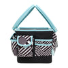 Deluxe Store & Tote Craft Organizer, Teal Geometric