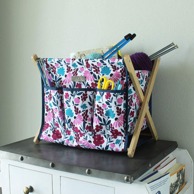 Fold-Up Knitting & Yarn Storage Caddy