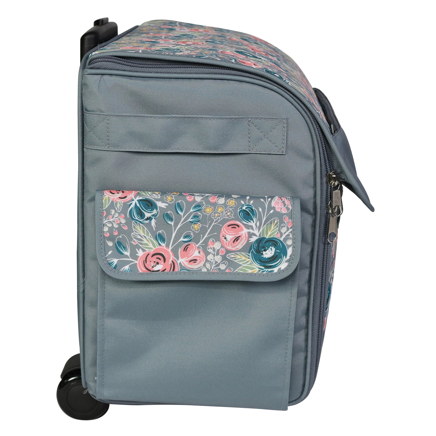 Rolling Sewing Machine Tote, Floral