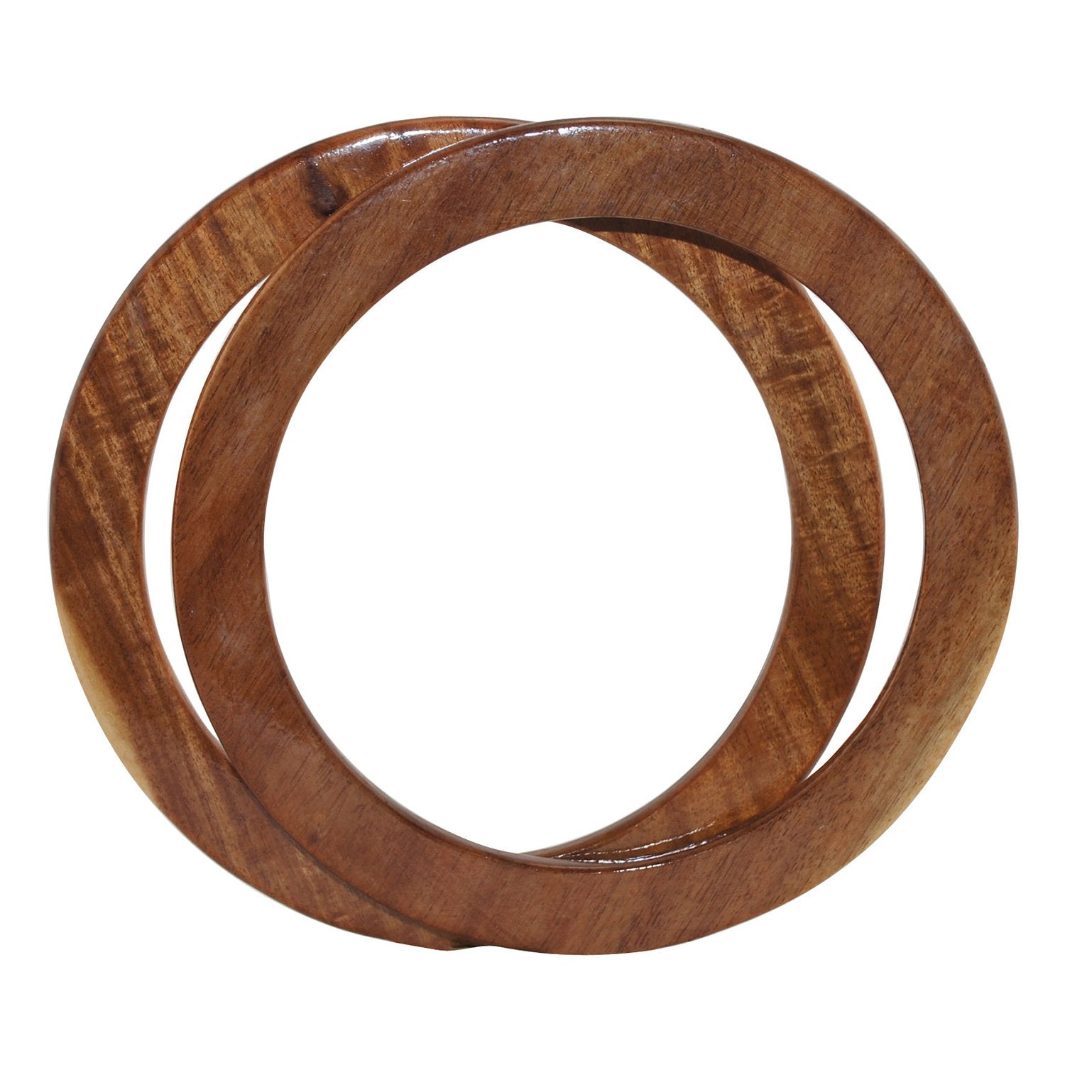 Shop SUPERFINDINGS 2Pcs Wooden Round Purse Handle 3.46 inch Round