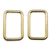 Square Purse Rings, Gold