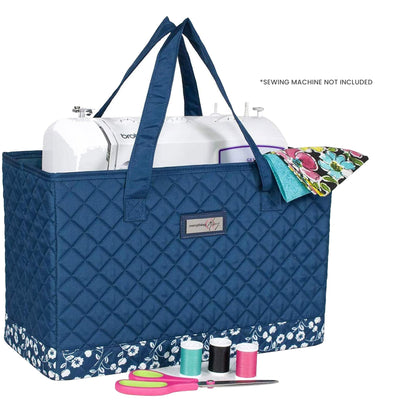 Sewing Machine Carry Tote, Blue